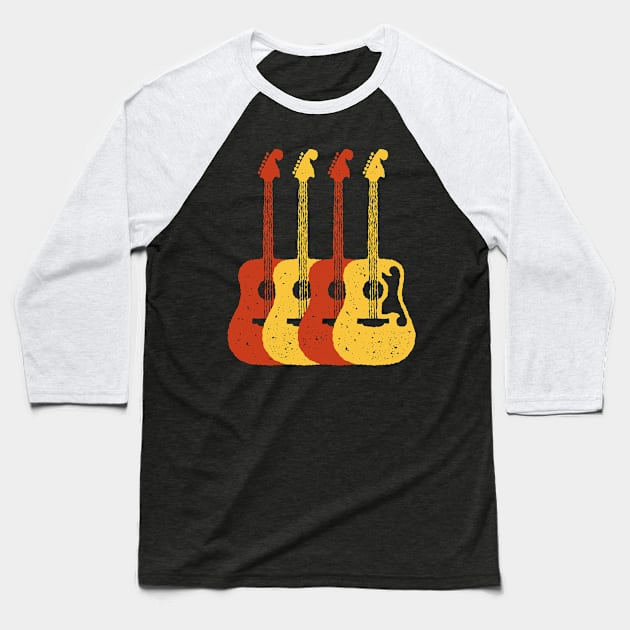 Merle Travis Bigsby Martin D28 Country Guitar Baseball T-Shirt by Daniel Cash Guitar